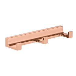 RAV Slezák - NIL - Kúpeľňový doplnok Vešiačik trojitý, Zlatá Ružová - lesklá NLA0105ZRL (NLA0105ZRL)