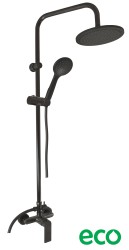 RAV Slezák - NIL - Sprchový systém s vodovodnou batériou, Čierna - matná NL182.5/7-43CMAT (NL182.5/7-43CMAT)