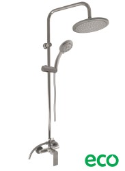 RAV Slezák - NIL - Sprchový systém s vodovodnou batériou, Metal Grey - lesklá NL182.5/7-61MGL (NL182.5/7-61MGL)