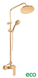 RAV Slezák - NIL - Sprchový systém s vodovodnou batériou, Zlatá - kartáčovaná NL182.5/7-61ZK (NL182.5/7-61ZK)