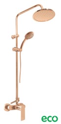 RAV Slezák - NIL - Sprchový systém s vodovodnou batériou, Zlatá Ružová - lesklá NL182.5/7-61ZRL (NL182.5/7-61ZRL)