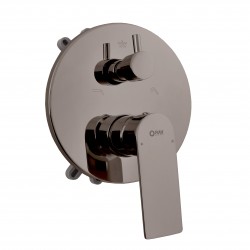 RAV Slezák - NIL - Vaňová/Sprchová batéria podomietková 2-cestná s telesom as boxom, Metal grey - kartáčovaná NL185BOXMGK (NL185BOXMGK)