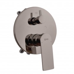 RAV Slezák - NIL - Vaňová/Sprchová batéria podomietková 2-cestná s telesom as boxom, Metal grey - lesklá NL185BOXMGL (NL185BOXMGL)