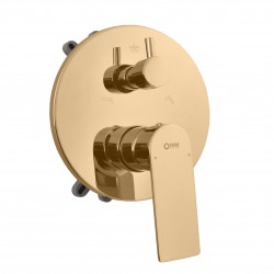 RAV Slezák - NIL - Vaňová/Sprchová batéria podomietková 2-cestná s telesom as boxom, Zlatá - lesklá NL185BOXZ (NL185BOXZ)