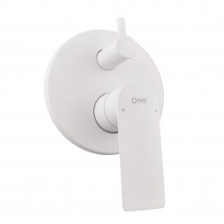 RAV Slezák - NIL - Vaňová/Sprchová batéria podomietková 2-cestná s telesom, Biela matná NL185BMAT (NL185BMAT)