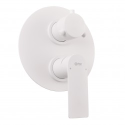 RAV Slezák - NIL - Vaňová/Sprchová batéria podomietková 2-cestná s telesom, Biela - matná NL186KBMAT (NL186KBMAT)