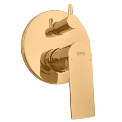 RAV Slezák - NIL - Vaňová/Sprchová batéria podomietková 2-cestná s telesom, Zlatá - kartáčovaná NL185ZK (NL185ZK)