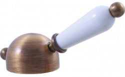 RAV Slezák - Páčka LABE STARÁ MOSADZ, Farba: mosadz / keramika (KR3519SM)