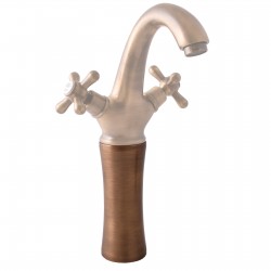 RAV Slezák - Podstavec k umývadlové stojánkové batérii MK28SM, MK29SM, Farba: stará mosadz, Rozmer: 150 mm (MD0789-15SM)