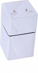 RAV Slezák - Prepínač veľký - keramický, hranatý, Farba: chróm (MD0449)