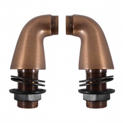 RAV Slezák - Pripojovacie stojankové kolienko, Farba: stará mosadz, Rozmer: 2 ks (MD0234SM)