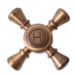 RAV Slezák - Ručka KLASIKA, Farba: stará mosadz - teplá, Rozmer: 1/2 '' (KR3002SM)