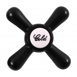 RAV Slezák - Rúčka MORAVA RETRO čierna matná, Farba: čierna matná, Rozmer: teplá (KR1002CMAT)