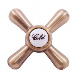 RAV Slezák - Rúčka MORAVA STARÁ MOSADZ, Farba: mosadz - 1, Rozmer: studená (KR1001SM)