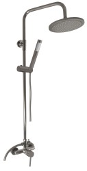 RAV Slezák - SEINA - Sprchový systém s vodovodnou batériou a teleskopickou tyčou, Metal grey - kartáčovaná SE982.5/5-61MGK (SE982.5/5-61MGK)