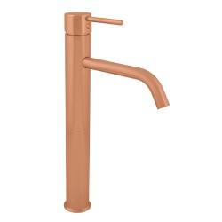 RAV Slezák - SEINA - Umývadlová vysoká batéria bez výpuste, Zlatá ružová - kartáčovaná, 1/2" (SE923.5ZRK)