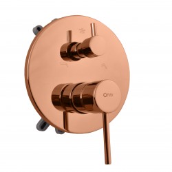 RAV Slezák - SEINA - Vaňová/Sprchová batéria podomietková 2-cestná s telesom as boxom, Zlatá ružová - kartáčovaná SE985BOXZRK (SE985BOXZRK)