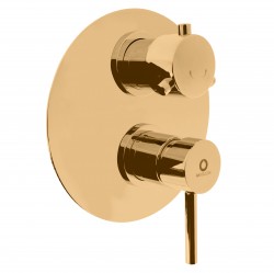 RAV Slezák - SEINA - Vaňová/Sprchová batéria podomietková 2-cestná s telesom, Zlatá - kartáčovaná SE986KZK (SE986KZK)