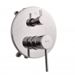 RAV Slezák - SEINA - Vaňová/Sprchová batéria podomietková 3-cestná s telesom as boxom, Chróm SE987BOX (SE987BOX)