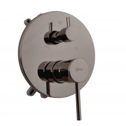 RAV Slezák - SEINA - Vaňová/Sprchová batéria podomietková 3-cestná s telesom as boxom, Metal grey - kartáčovaná SE987BOXMGK (SE987BOXMGK)