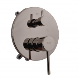 RAV Slezák - SEINA - Vaňová/Sprchová batéria podomietková 3-cestná s telesom as boxom, Metal grey - lesklá SE987BOXMGL (SE987BOXMGL)