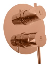 RAV Slezák - SEINA - Vaňová/Sprchová batéria podomietková 3-cestná s telesom, Zlatá ružová - kartáčovaná SE987.3ZRK (SE987.3ZRK)