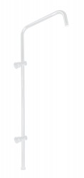 RAV Slezák - Sprchová tyč k batériám s hlavovou a ručnou sprchou, Biela - matná MD0763BMAT (MD0763BMAT)