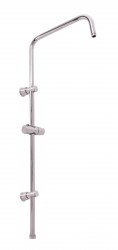 RAV Slezák - Sprchová tyč k batériám s hlavovou a ručnou sprchou, Farba: chróm (MD0763)