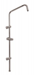 RAV Slezák - Sprchová tyč k batériám s hlavovou a ručnou sprchou - metal grey - lesklá, Farba: METAL GREY - lesklá, Povrchová úprava: PVD (MD0763MGL)