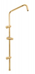 RAV Slezák - Sprchová tyč k batériám s hlavovou a ručnou sprchou - zlatá - kartáčovaná, Farba: ZLATÁ - kartáčovaná, Povrchová úprava: PVD (MD0763ZK)