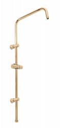 RAV Slezák - Sprchová tyč k batériám s hlavovou a ručnou sprchou - zlatá - lesklá, Farba: ZLATÁ - lesklá, Povrchová úprava: PVD (MD0763Z)
