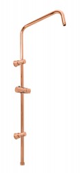 RAV Slezák - Sprchová tyč k batériám s hlavovou a ručnou sprchou - zlatá ružová - kartáčovaná, Farba: ZLATÁ RUŽOVÁ - kartáčovaná , Povrchová úprava: PVD (MD0763ZRK)