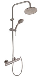 RAV Slezák - TERMOSTATICKÁ - Sprchový systém s termostatickou batériou, Metal Grey - lesklá TRM82.5/7-61MGL (TRM82.5/7-61MGL)