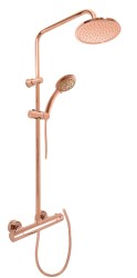 RAV Slezák - TERMOSTATICKÁ - Sprchový systém s termostatickou batériou, Zlatá Ružová - lesklá TRM82.5/7-61ZRL (TRM82.5/7-61ZRL)