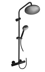 RAV Slezák - TERMOSTATICKÁ - Sprchový systém s vodovodnou batériou, Čierna - matná TRM82.5/7-43CMAT (TRM82.5/7-43CMAT)