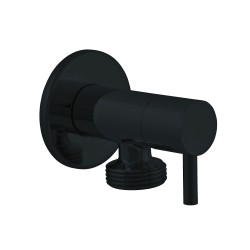 RAV Slezák - Ventil rohový práčkový 1/2" x 3/4", Čierna matná RV0234CMAT (RV0234CMAT)