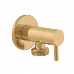 RAV Slezák - Ventil rohový práčkový - ZLATÁ - kartáčovaná matná, Farba: ZLATÁ - kartáčovaná (RV0234ZK)