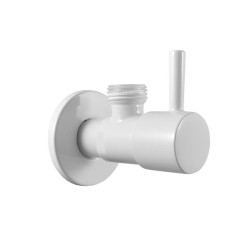 RAV Slezák - Ventil rohový s keramickým vrškom 1/2" x 3/8", Biela - matná RV0238BMAT (RV0238BMAT)