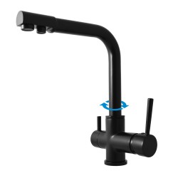 RAV Slezák - Vodovodná batéria drezová SEINA - čierna matná, Farba: čierna matná, Rozmer: 1/2'' (SE918.5CMAT)