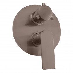 RAV Slezák - Vodovodná batéria sprchová vstavaná NIL - metal grey - kartáčovaná, Farba: METAL GREY - kartáčovaná (NL186KMGK)