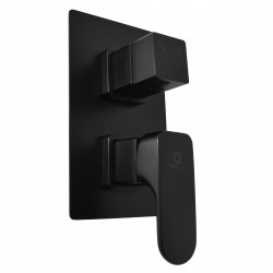 RAV Slezák - Vodovodná batéria sprchová vstavaná s prepínačom YUKON, Farba: čierna matná (YU186KCMAT)