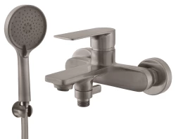 RAV Slezák - Vodovodná batéria vaňová NIL - metal grey - kartáčovaná, Farba: METAL GREY - kartáčovaná , Rozmer: 150 mm (NL154.5/1MGK)