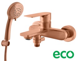 RAV Slezák - Vodovodná batéria vaňová NIL - zlatá ružová - kartáčovaná, Farba: ZLATÁ RUŽOVÁ - kartáčovaná , Povrchová úprava: PVD, Rozmer: 150 mm (NL154.5/1ZRK)