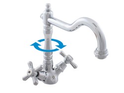 RAV Slezák - Vodovodné batérie drezová MORAVA RETRO, Farba: chróm, Rozmer: 1/2 '' MK120.5 / 8