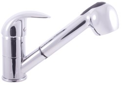 RAV Slezák - Vodovodné batérie drezová s vyťahovacou sprchou pre nízkotlakové ohrievače, Farba: chróm, Rozmer: 3/8 '' (E410.0)