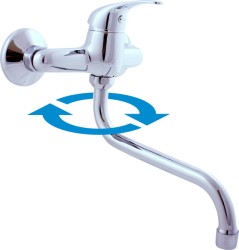 RAV Slezák - Vodovodné batérie drezová SÁZAVA, Farba: chróm, Rozmer: 100 mm, Typ rúčky: SA001.0 / 22 SA001.0 / 22