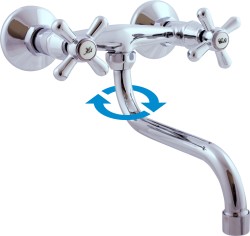 RAV Slezák - Vodovodné batérie drezová / umývadlová MORAVA, Farba: chróm, Rozmer: 150 mm MK101.5 / 21