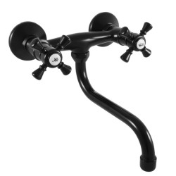 RAV Slezák - Vodovodné batérie drezová / umývadlová MORAVA, Farba: čierna matná, Rozmer: 150 mm MK301.5 / 21cm