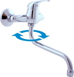 RAV Slezák - Vodovodné batérie drezová / umývadlová SÁZAVA, Farba: chróm, Rozmer: 100 mm, Typ rúčky: SA501.0 / 21 SA501.0 / 21