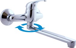 RAV Slezák - Vodovodné batérie drezová / umývadlová SÁZAVA, Farba: chróm, Rozmer: 100 mm, Typ rúčky: SA501.0 / 23 SA501.0 / 23